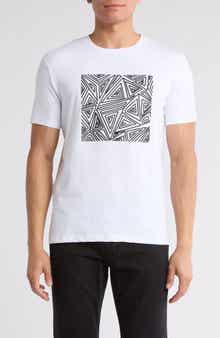 3D Abstract Stretch Cotton Graphic T-Shirt