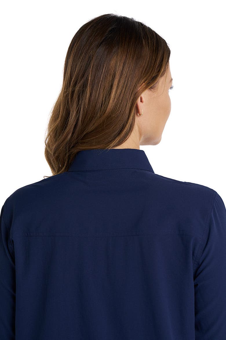 Women's Santorini Tunic Long Sleeve Shirt, UPF 50+ Sun Protection, Alternate, color, Navy
