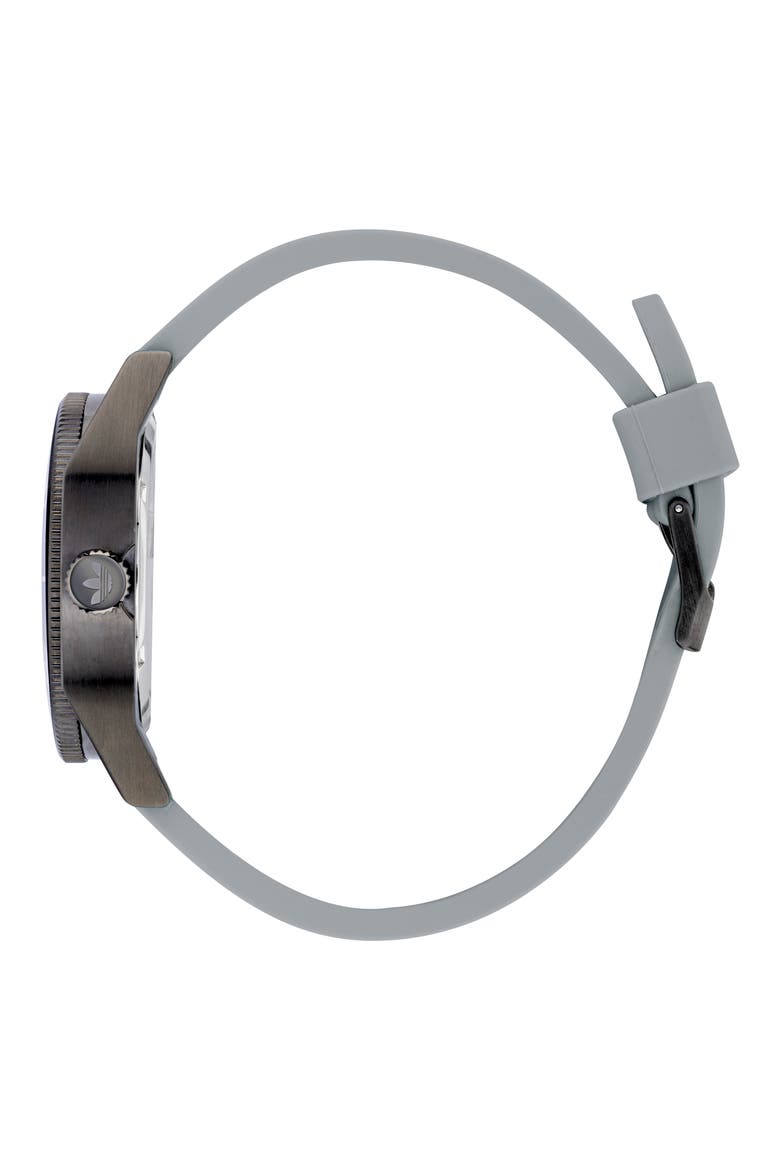 Edition Two Silicone Strap Watch, 42mm, Alternate, color, LIGHT BLUE