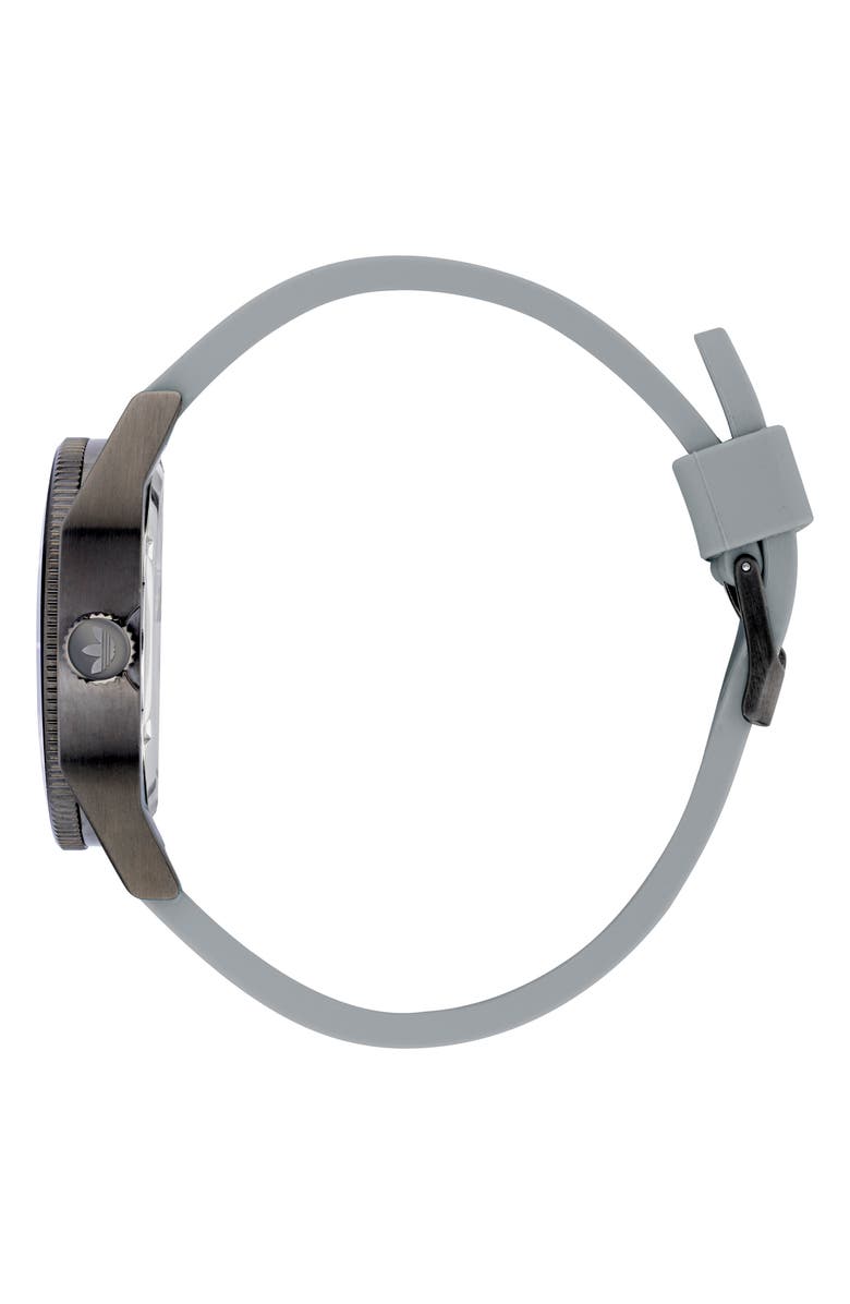 adidas Edition Two Silicone Strap Watch, 42mm, Alternate, color, 