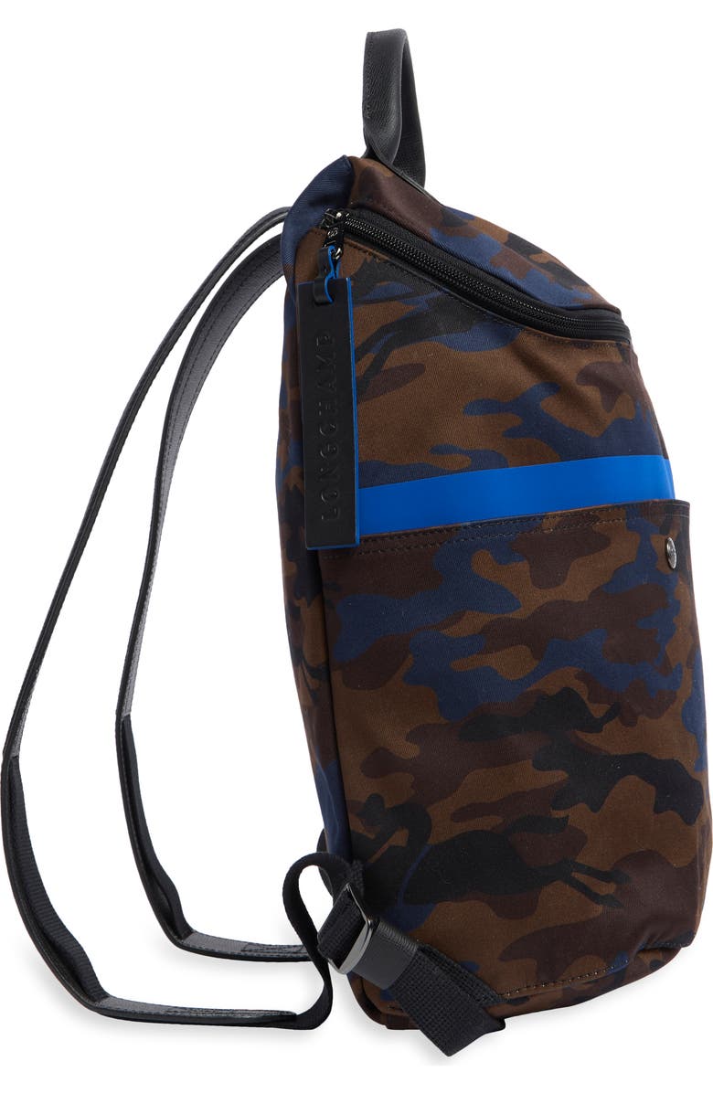 Longchamp GBN Camo Backpack, Alternate, color, Navy