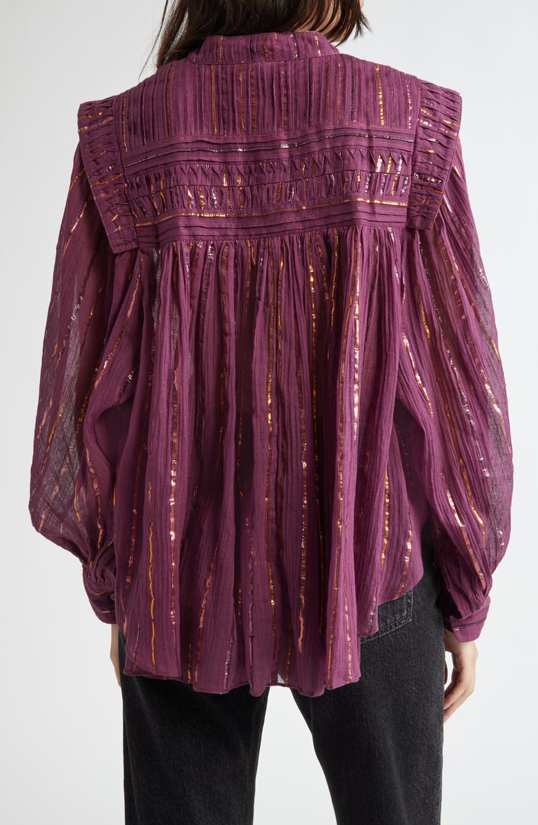 FARM Rio Pleated Yoke Button-Up Top, Alternate, color,