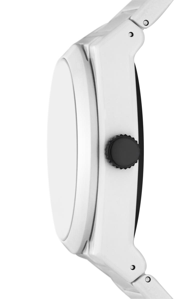 Fossil x Star Wars<sup>™</sup> Limited Edition Stormtrooper Bracelet Watch, 43mm, Alternate, color, 