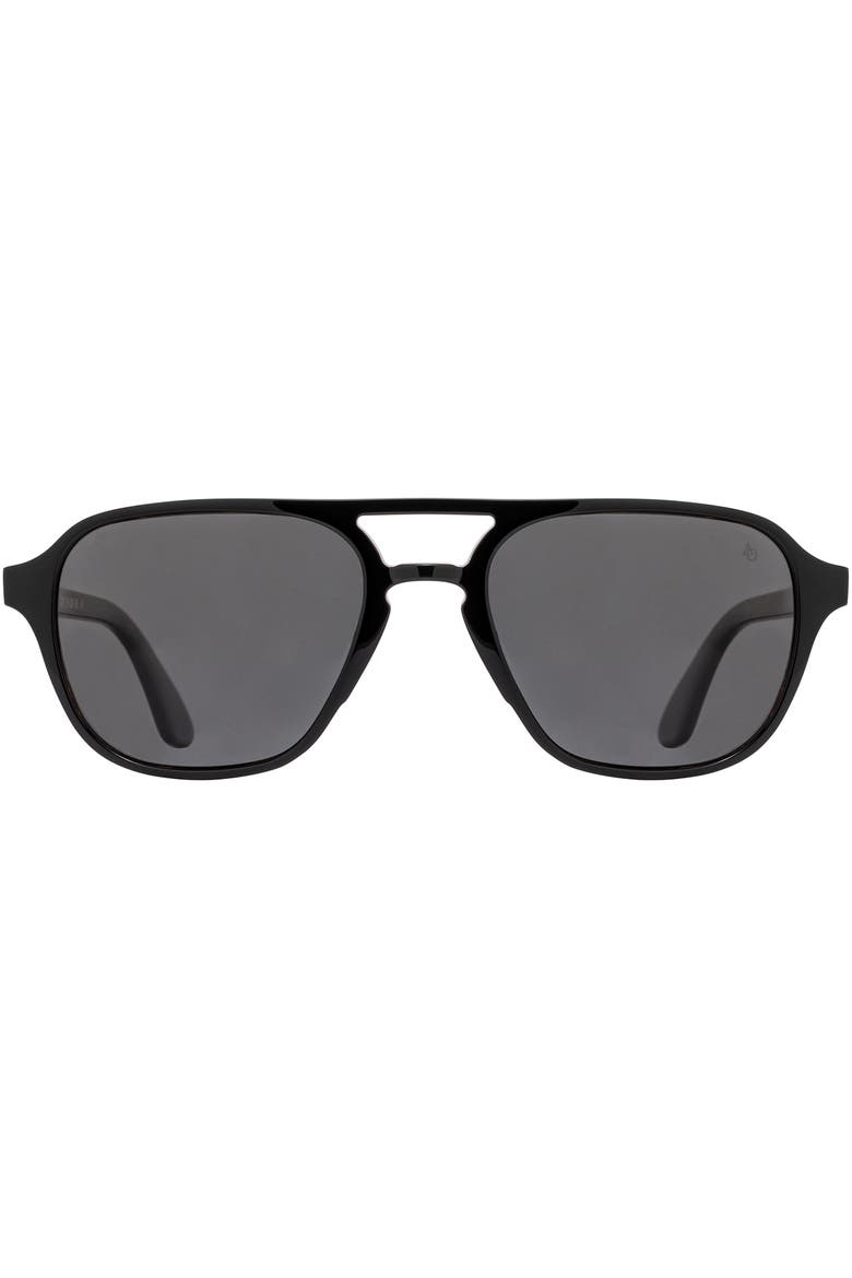 Racer 55mm Aviator Nylon Polarized, Alternate, color, Black Tortoise - GYN