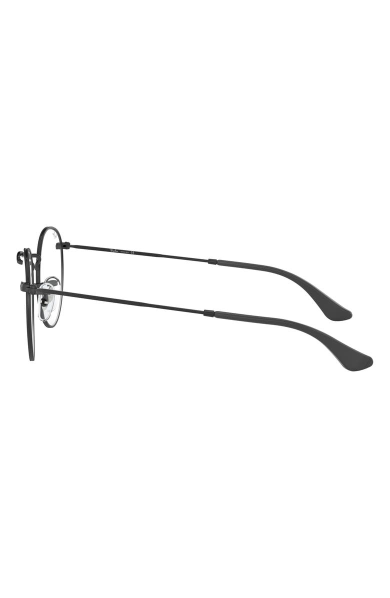 Ray-Ban Ray-Bay 47mm Round Optical Glasses, Alternate, color, 
