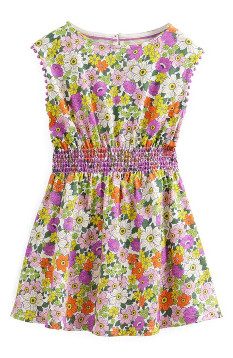 Kids' Floral Smocked Waist Dress (Toddler, Little Kid & Big Kid)