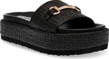 【追跡あり!】Steve Madden KAYLEY ウーブンディテール サンダル Amazon.com | Steve Madden Women's Kayley Slide Sandal