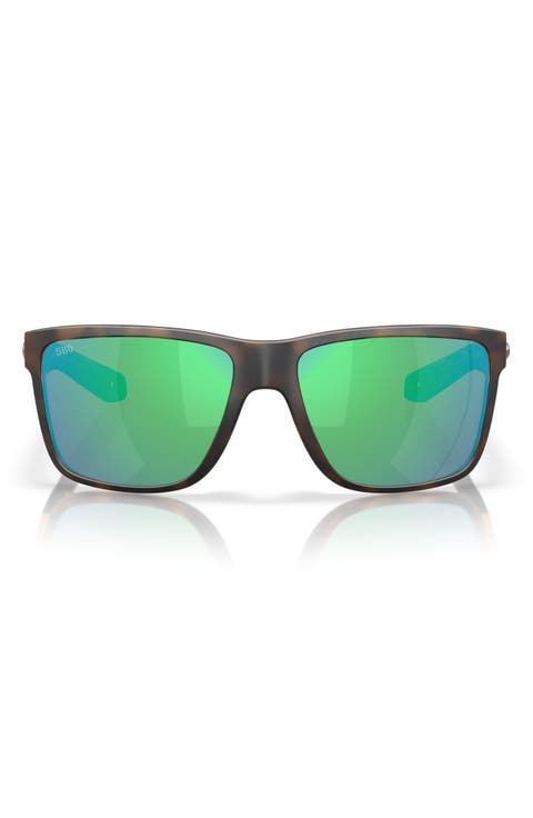 Broadbill II 58mm Polarized Rectangular Sunglasses
