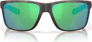 Costa Del Mar Broadbill II 58mm Polarized Rectangular Sunglasses
