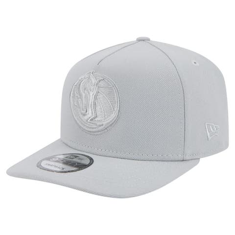 Men's New Era  Gray Dallas Mavericks Colorpack A-Frame Pinch Front 9FIFTY Snapback Hat