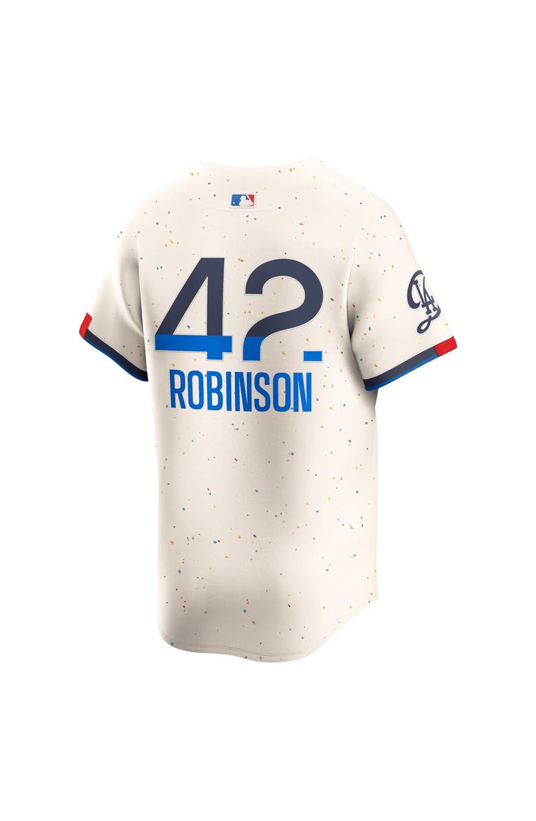 Nike Men's Nike Jackie Robinson Cream Los Angeles Dodgers 2024 City Connect Limited Player Jersey, Alternate, color, Cream