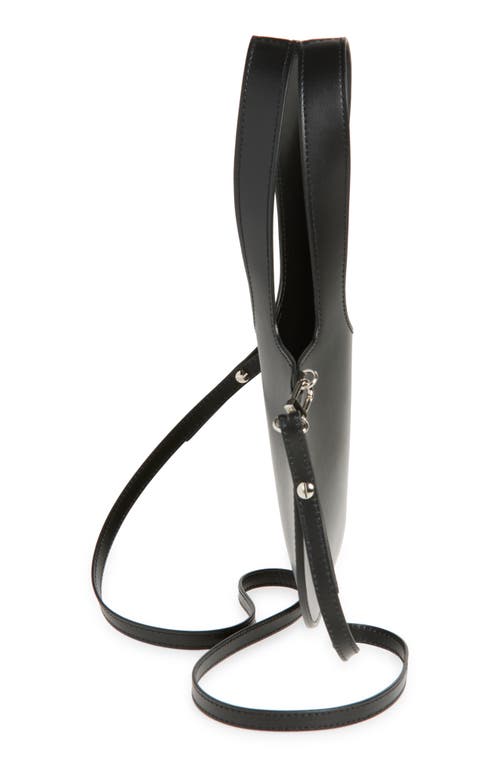 Shop Coperni Mini Heart Leather Belt Bag In Black