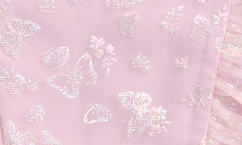Rare Editions Kids' Iridescent Butterfly Mesh Dress