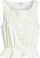 Re/Done Jerry Eyelet Tank