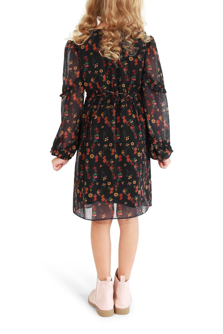 Girls Like You Floral Dress, Alternate, color, Navy