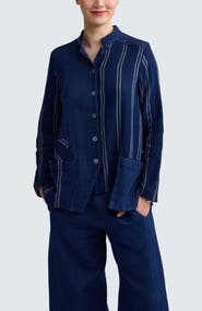 LUUKAA Clover Architectural Denim Muslin Jacket