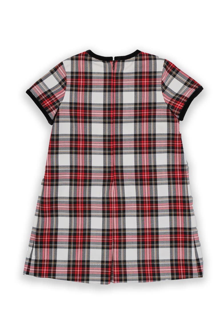 Tartan Plaid Dress With Bows, Alternate, color, Red and White Plaid