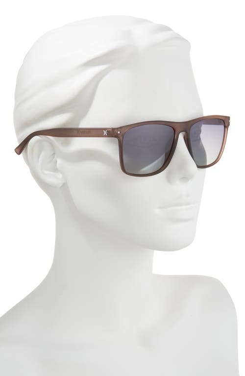 Hurley 56mm Polarized Square Sunglasses In Smoke
