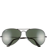 Ray-Ban 62mm Aviator Sunglasses