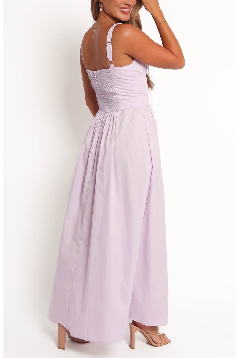 Bellus Lace Trim Sleeveless Maxi Dress, Alternate, color, LILAC
