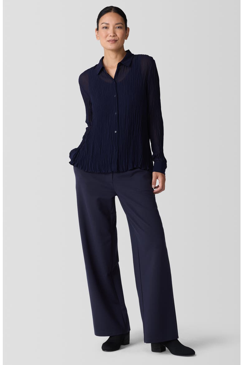 Washable Flex Ponte Wide Leg Pants, Alternate, color, INK