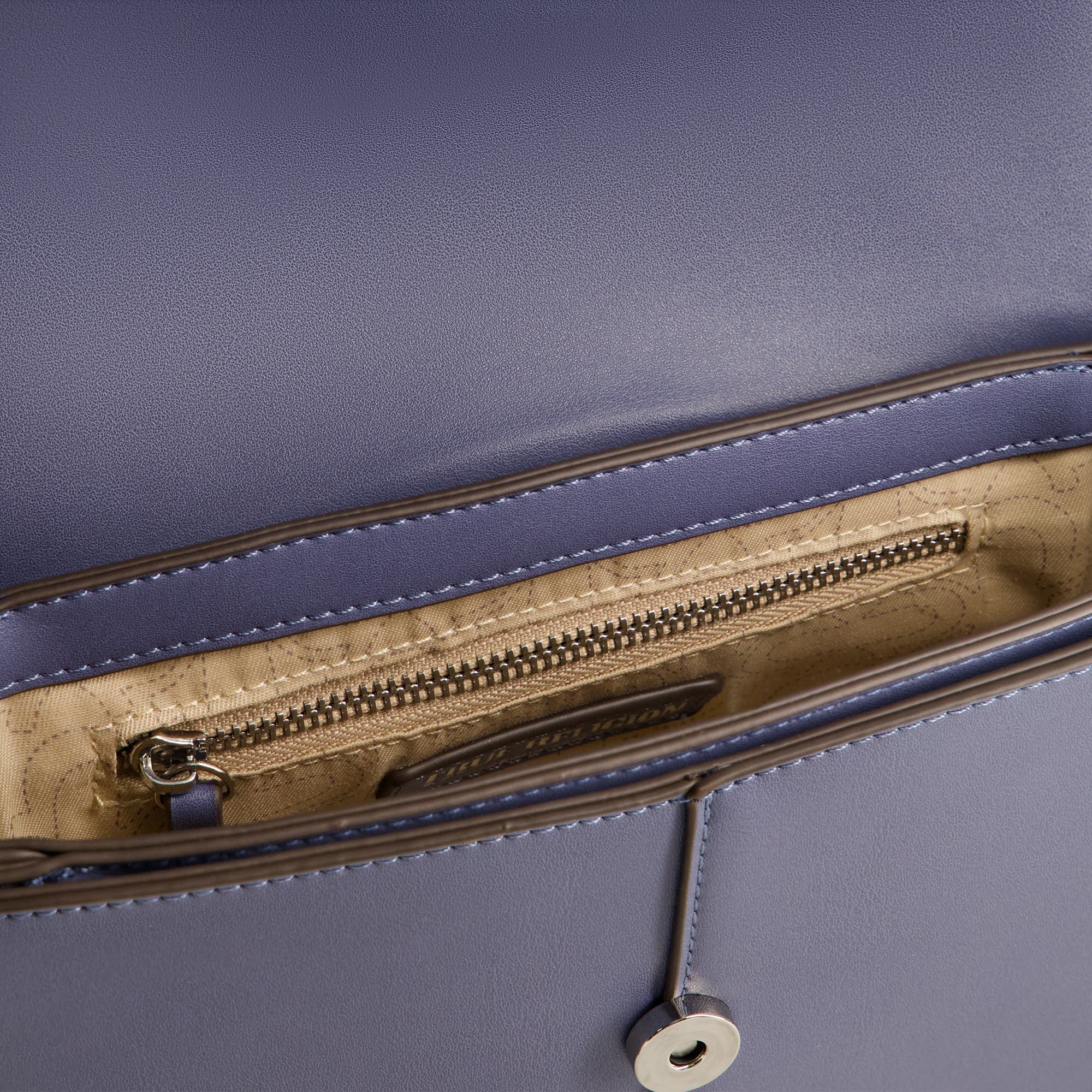 True Religion Shoulder Bag with Signature Logo Accent, Alternate, color, Blue