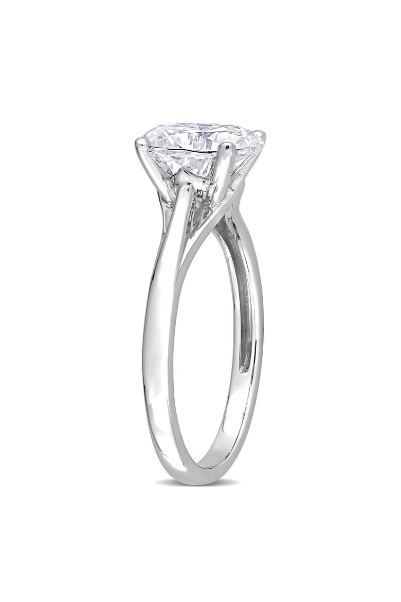 Oval Cut Lab-Created Moissanite Ring, Alternate, color, WHITE