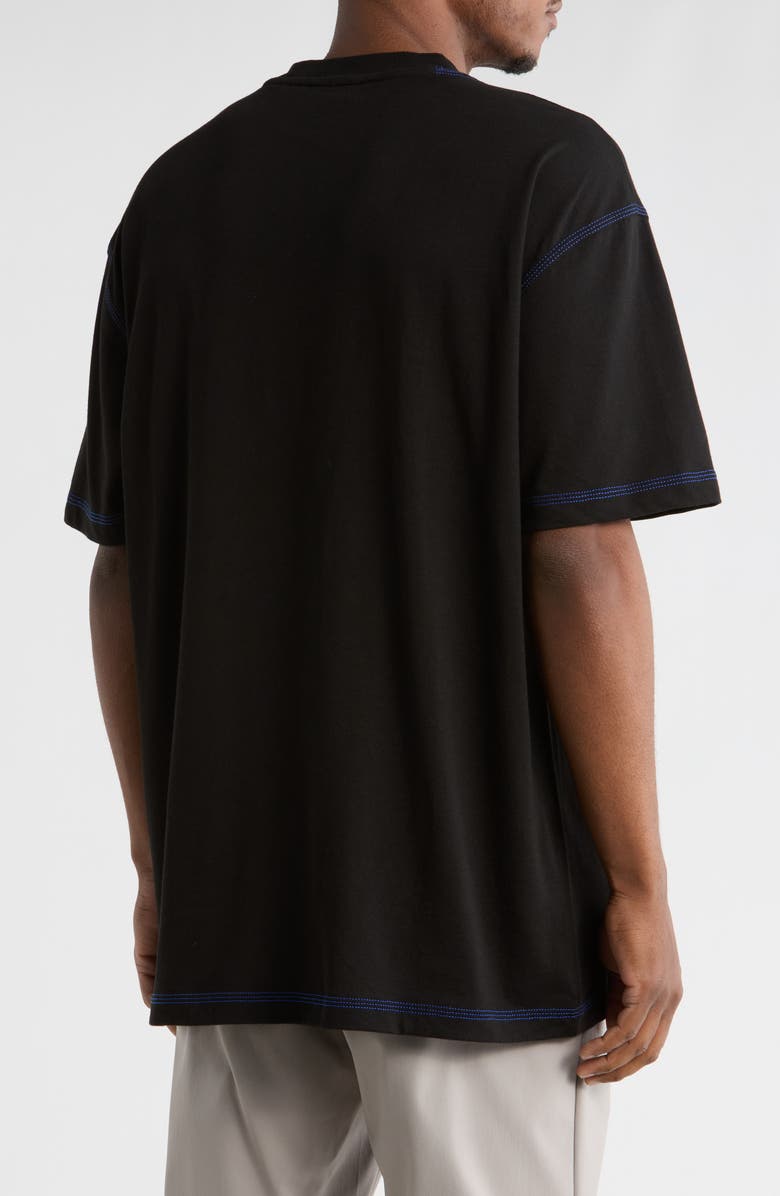 BOSS Stitched Logo T-Shirt, Alternate, color, Black