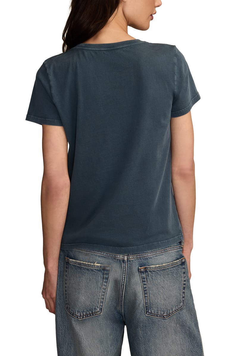 Lucky Brand Coca-Cola<sup>®</sup> Santa Claus Cotton Graphic T-Shirt, Alternate, color, Midnight Navy