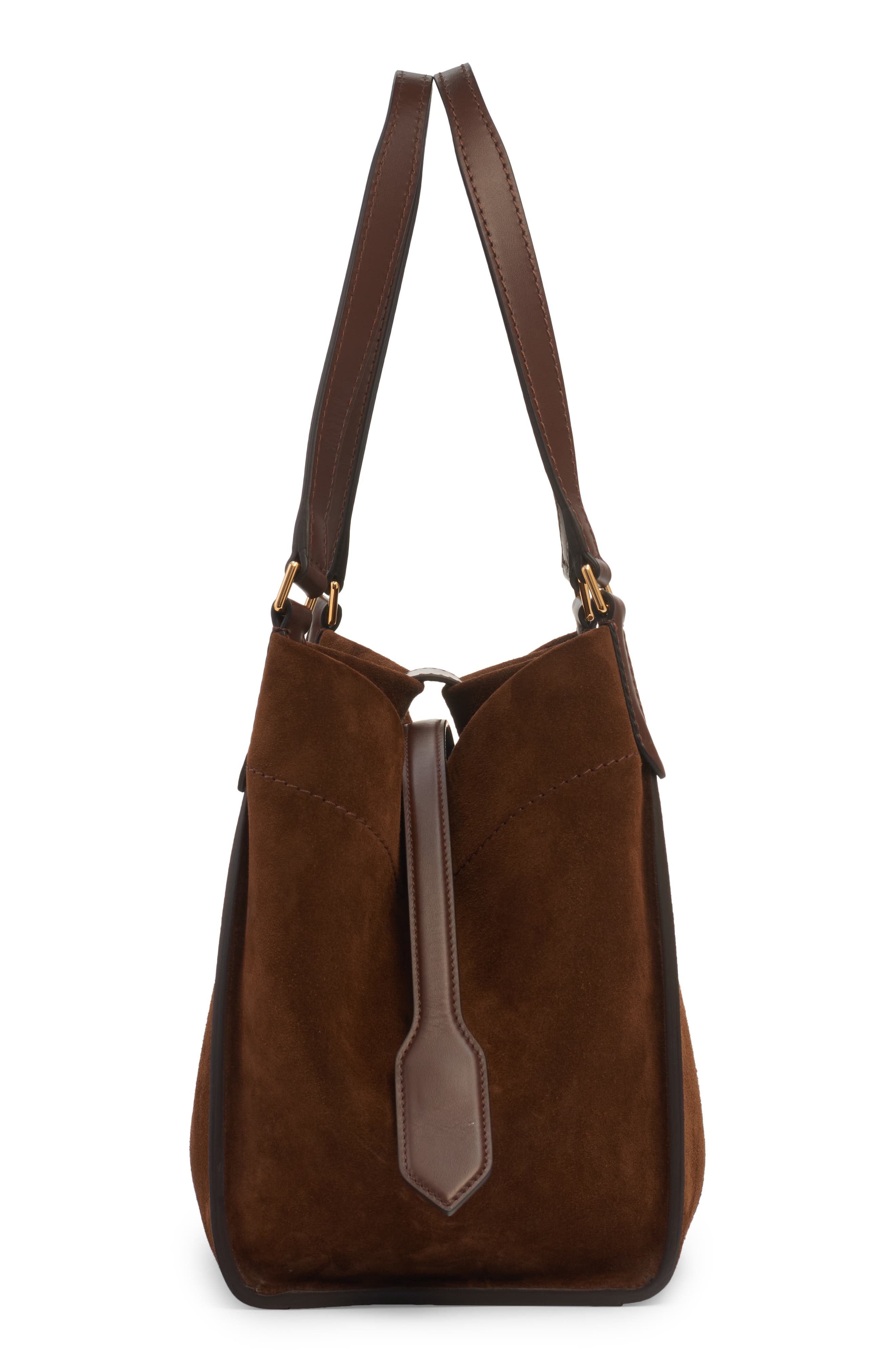 TOM FORD Medium Tara Suede Tote, Alternate, color, 