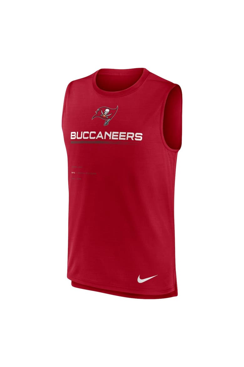 Men's Nike Red Tampa Bay Buccaneers Muscle Trainer Tank Top, Alternate, color, Red