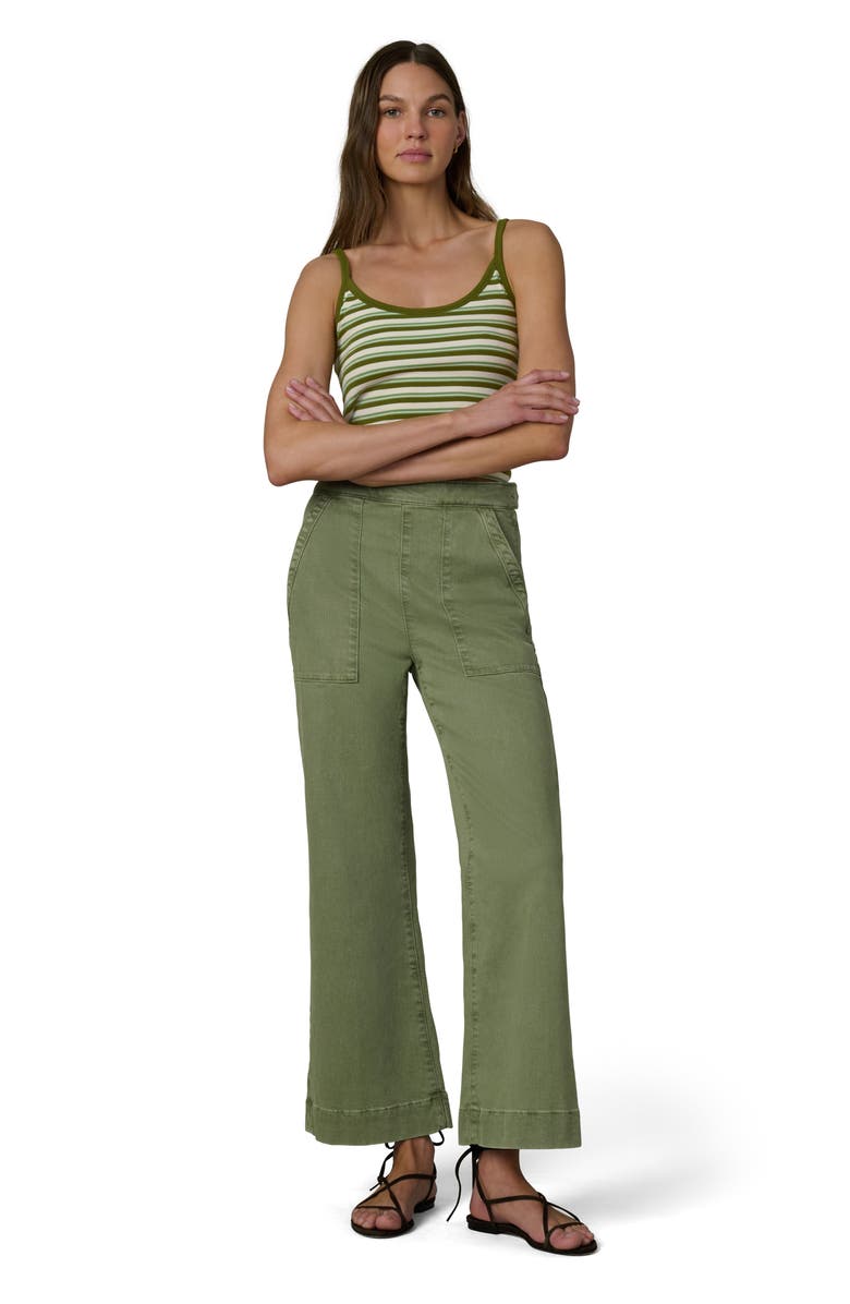 Joe's The Side Zip Ankle Wide Leg Jeans, Alternate, color, Pesto
