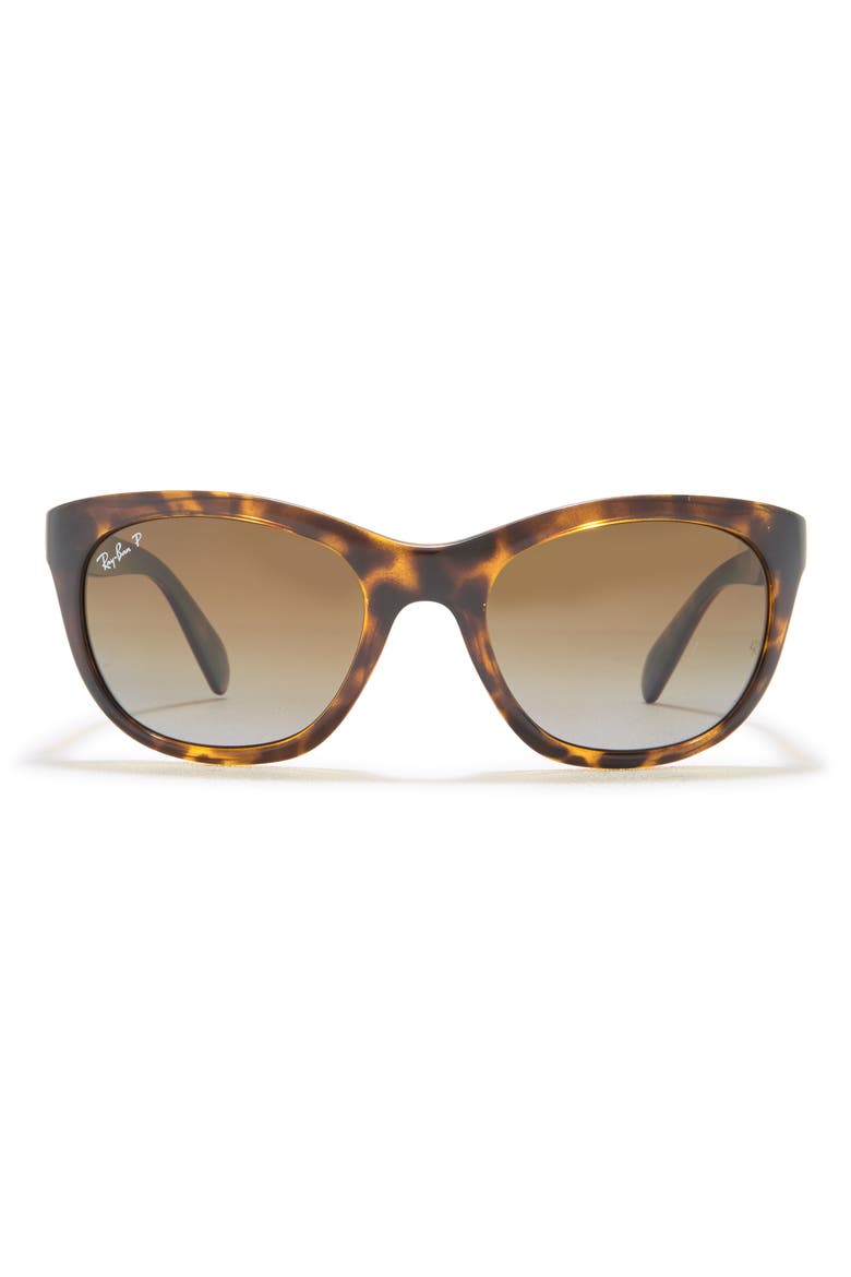 56mm Highstreet Polarized Cat Eye Sunglasses, Main, color, LITE HAVA