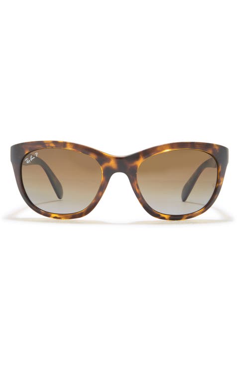 56mm Highstreet Polarized Cat Eye Sunglasses