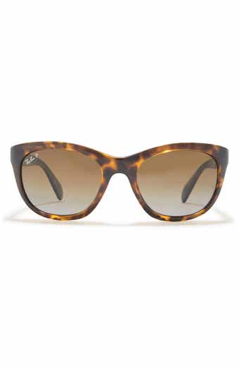 Ray-Ban 56mm Highstreet Polarized Cat Eye Sunglasses