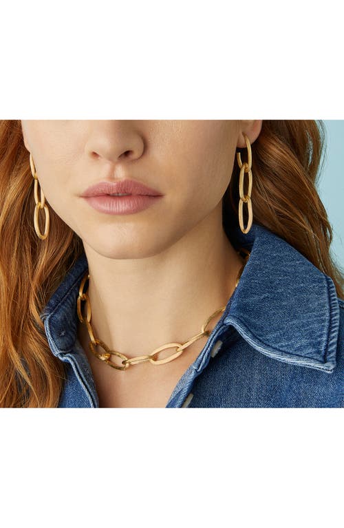 Marco Bicego 18k Yellow Gold Jaipur Link Polished Triple Link Drop Earrings In Gold