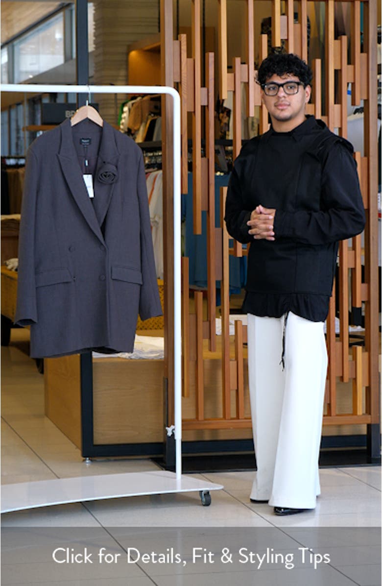 Joelle Long Sleeve Tuxedo Minidress, sales video thumbnail