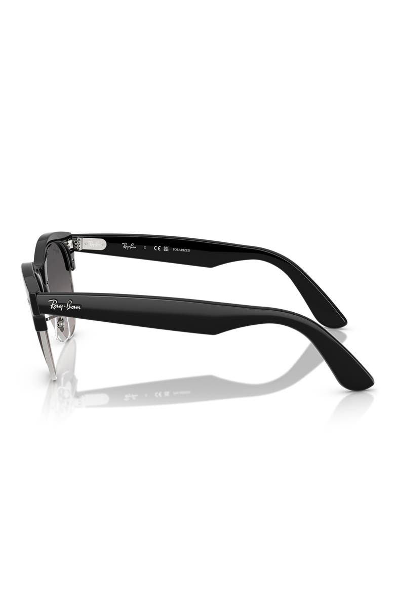 54mm Gradient Polarized Square Sunglasses, Alternate, color, GREY GRADIENT