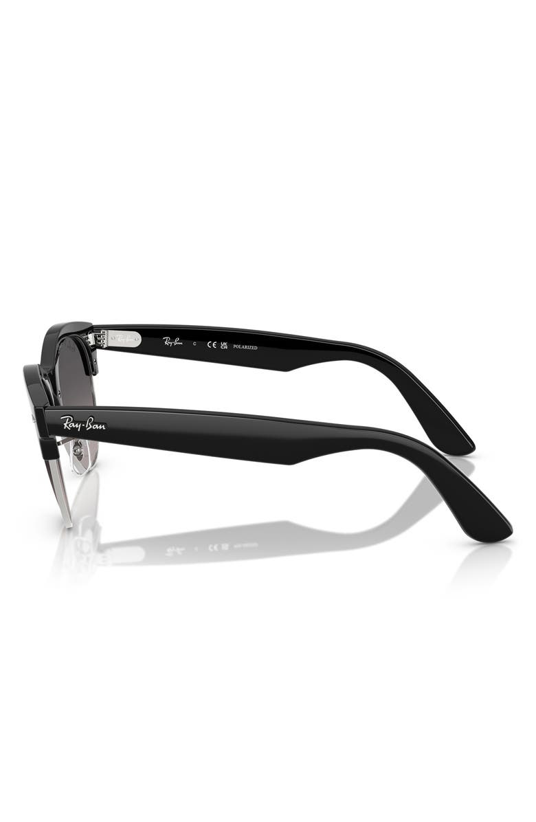 Ray-Ban 54mm Gradient Polarized Square Sunglasses, Alternate, color, Grey Gradient