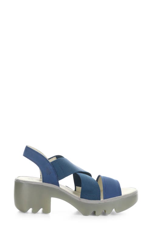 Fly London Taji Platform Slingback Sandal In Multi