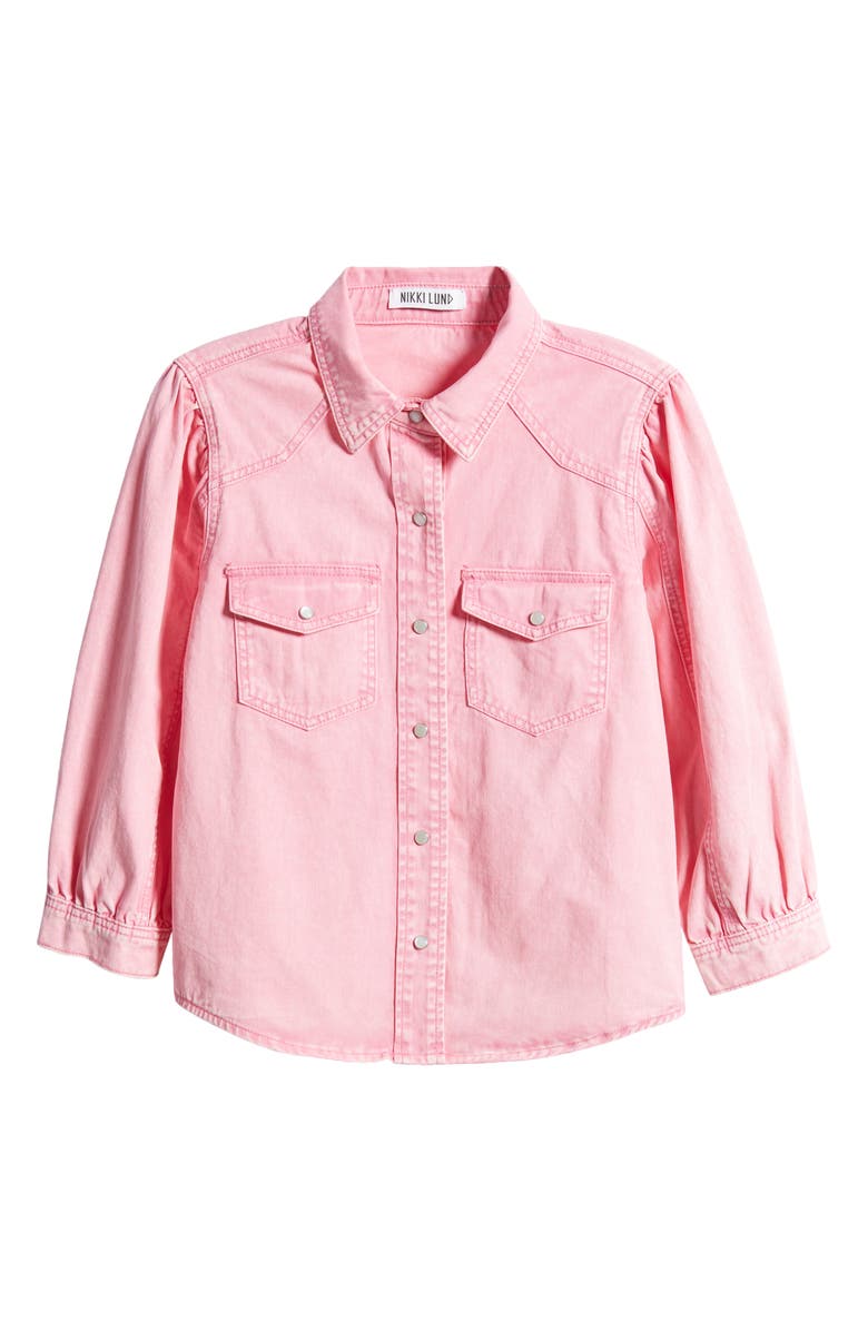 NIKKI LUND Bessie Denim Shirt Jacket, Alternate, color, 