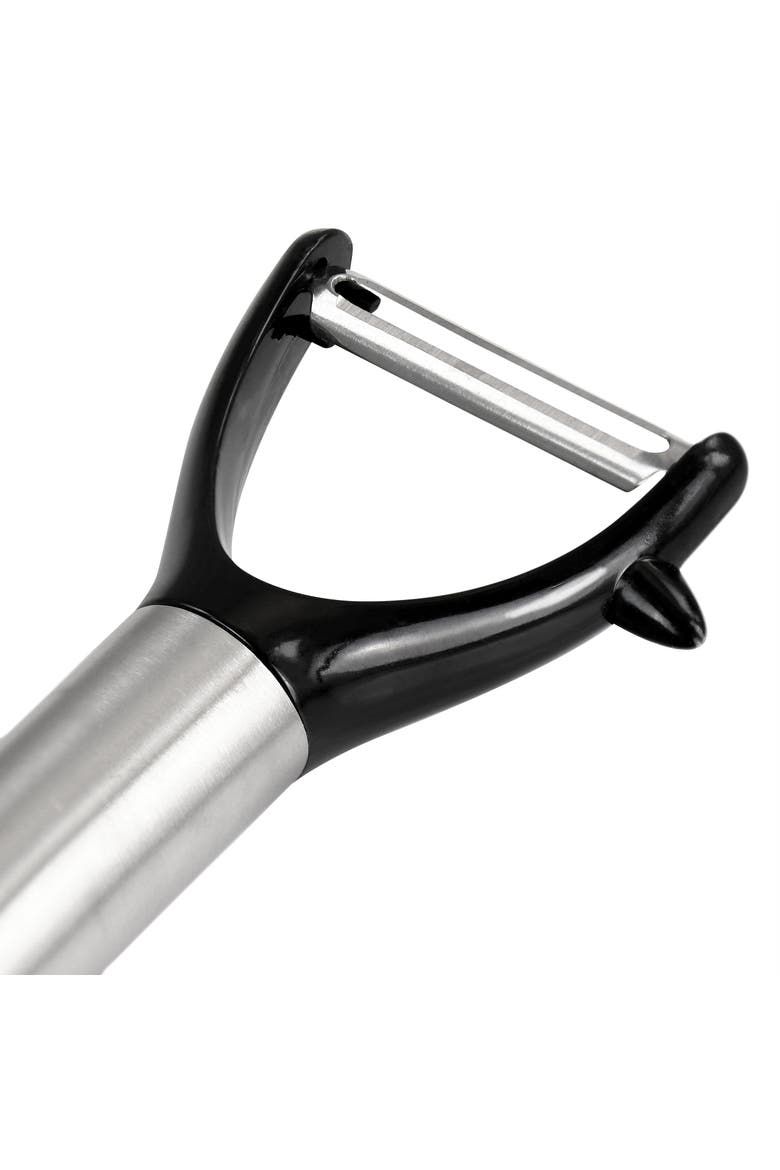 Baldwyn Kitchen Peeler with Stainless Steel Handle, Alternate, color, Black