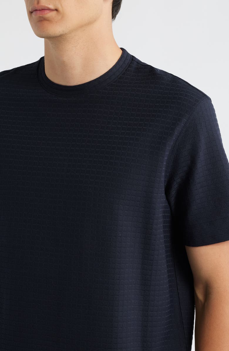 Emporio Armani Tonal Box Cotton T-Shirt, Alternate, color, Navy