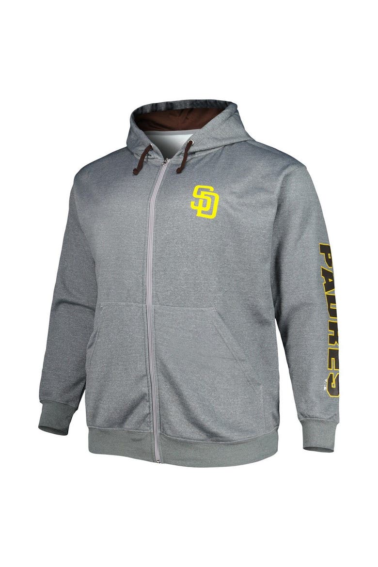 Men's Profile Ash San Diego Padres Big & Tall Pullover Hoodie, Alternate, color, Ash