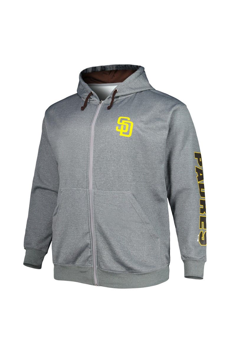 PROFILE Men's Profile Ash San Diego Padres Big & Tall Pullover Hoodie, Alternate, color, 