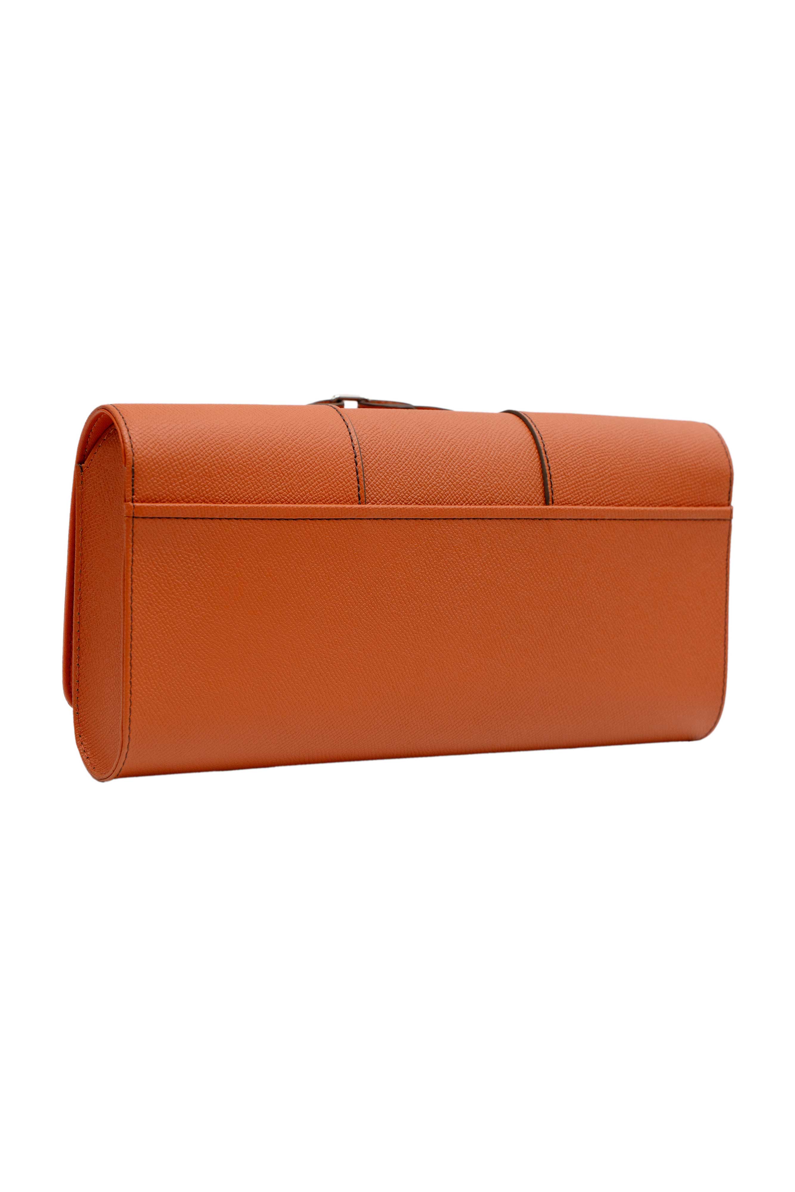 PERRIN PARIS Le Cabriolet Clutch Flame, Alternate, color, Flamme / Espresso