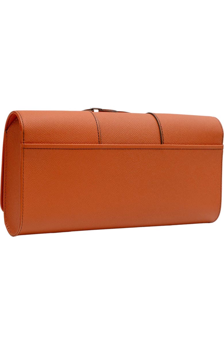 PERRIN PARIS Le Cabriolet Clutch Flame, Alternate, color, Flamme / Espresso