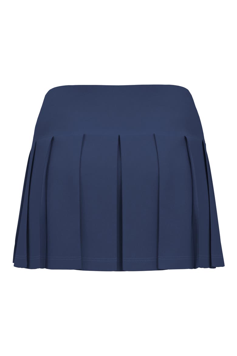 Pleated Performance Skort, Alternate, color, TRUE NAVY