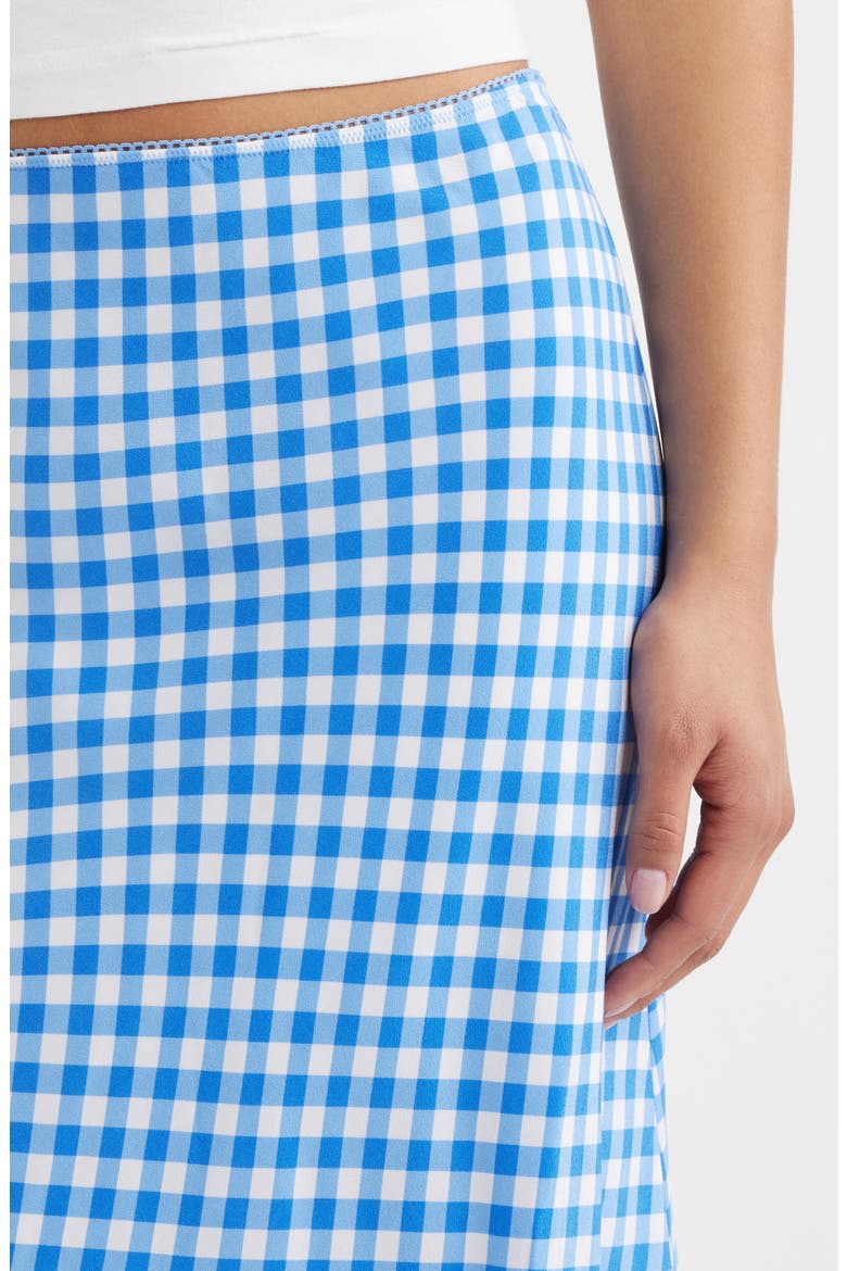 x Giadzy Grazia Print Skirt, Alternate, color, GINGHAM TOMATOES