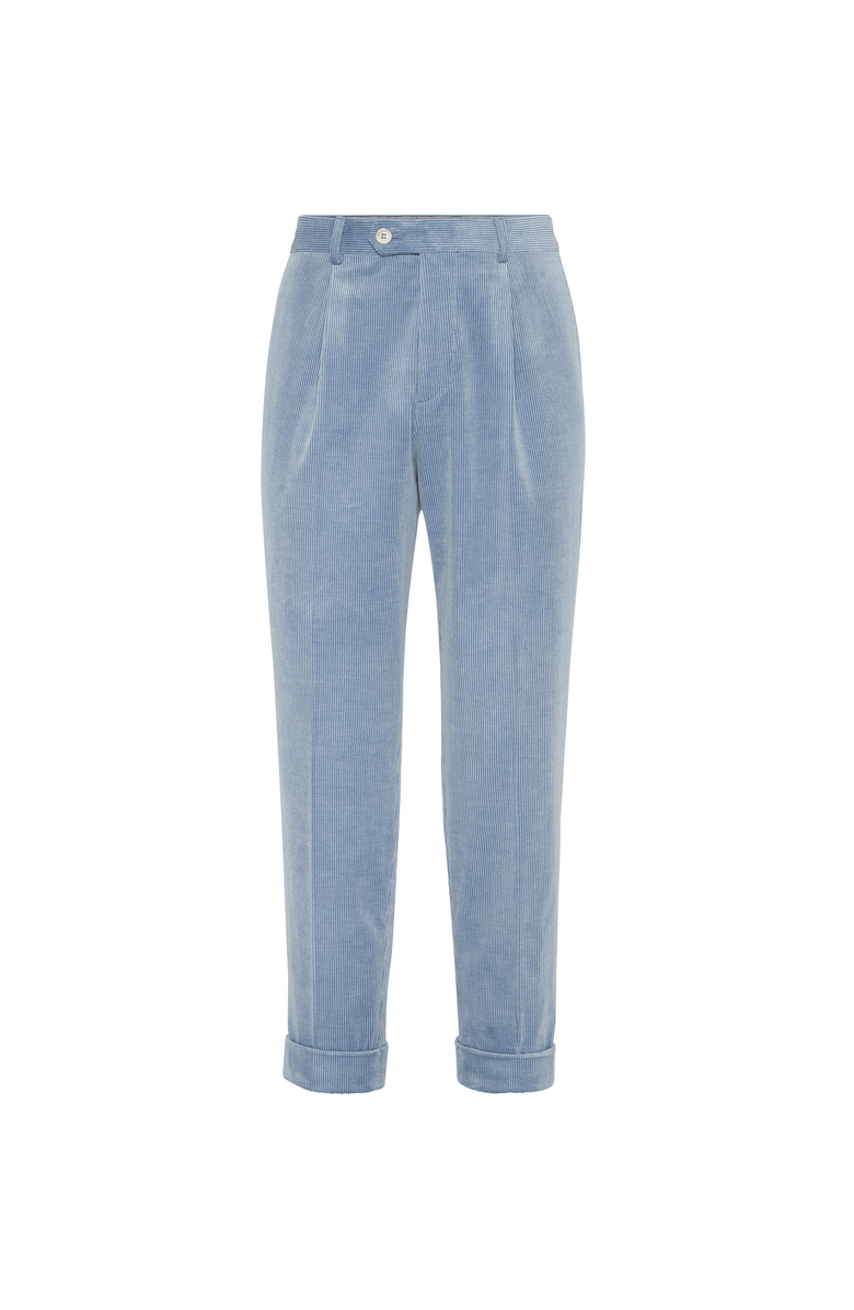 Brunello Cucinelli Corduroy trousers, Main, color, Denim